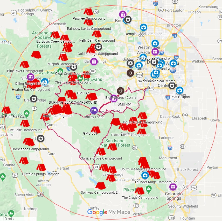 Bailey, Colorado Hunting information Deer Elk Antelope