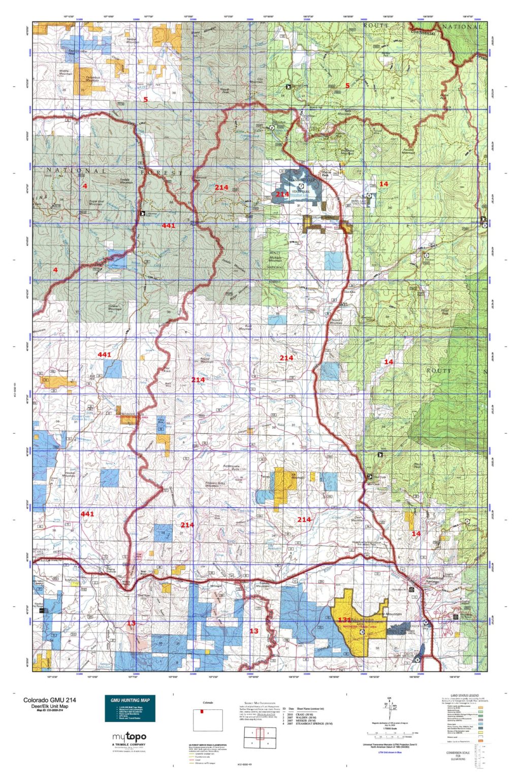 Colorado Unit 214 Hunting Information - Deer Antelope Elk - Huntersdomain