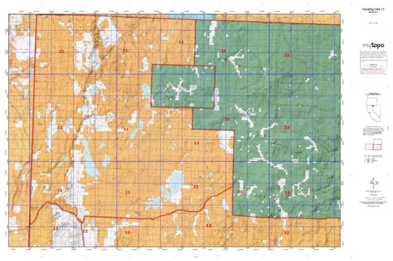 Nevada Hunting Unit 11 Topo Maps HuntersDomain