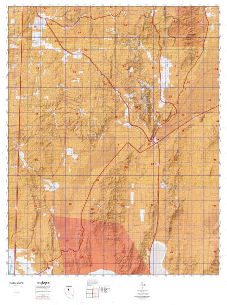 Nevada Hunting Unit 15 Topo Maps Huntersdomain 0541