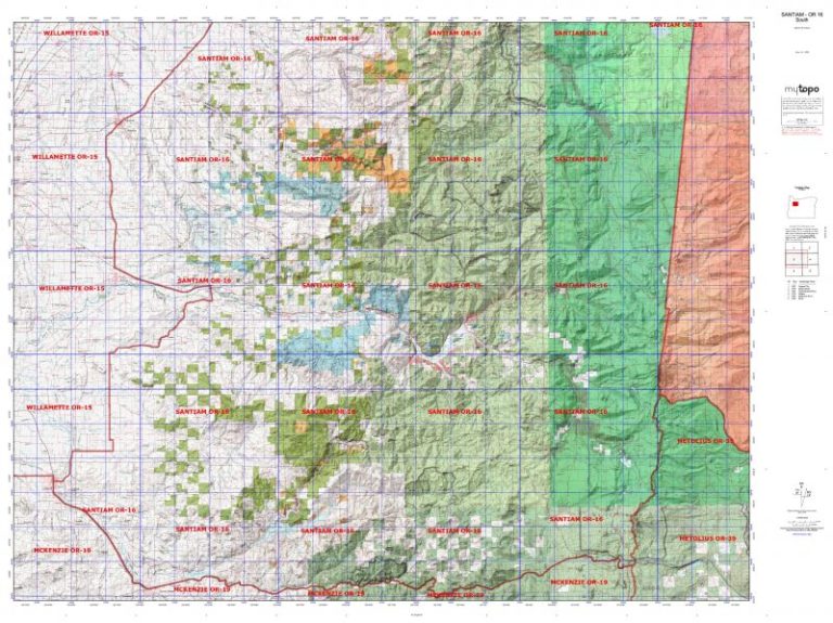 Oregon Unit 16 Topo Maps Hunting & Unit Maps - HuntersDomain