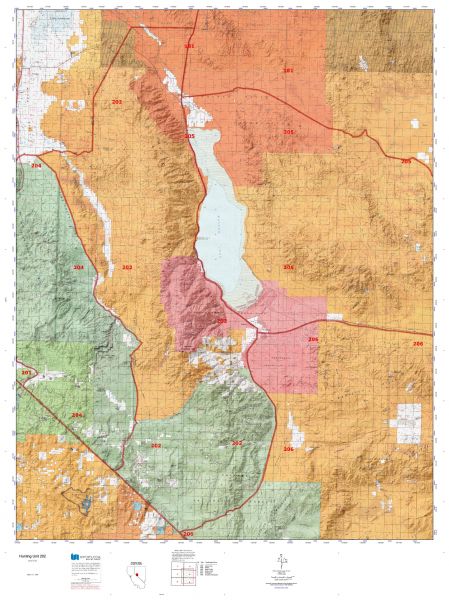 Nevada Hunting Unit 202 Topo Maps Huntersdomain 8604