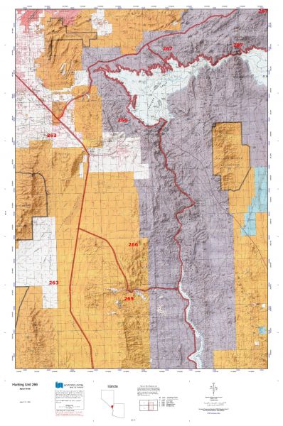 Nevada Hunting Unit 266 Topo Maps - HuntersDomain