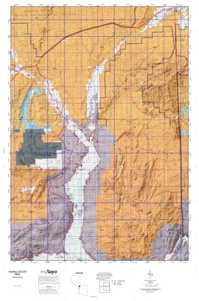 Nevada Hunting Unit 272 Topo Maps Huntersdomain 3248