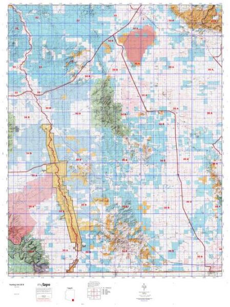 Arizona Unit 30 B Topo Maps Hunting & Unit Maps - HuntersDomain