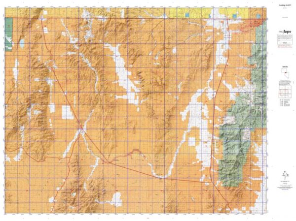 Nevada Unit 31 Hunting Map Topos - HuntersDomain