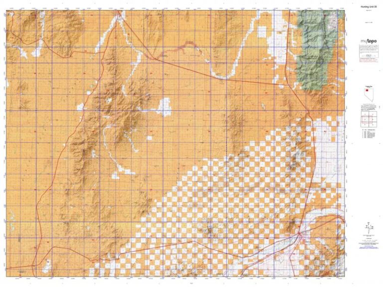 Nevada Hunting Unit 35 Topo Maps HuntersDomain
