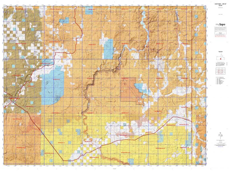 Oregon Unit 67 Topo Maps Hunting & Unit Maps HuntersDomain