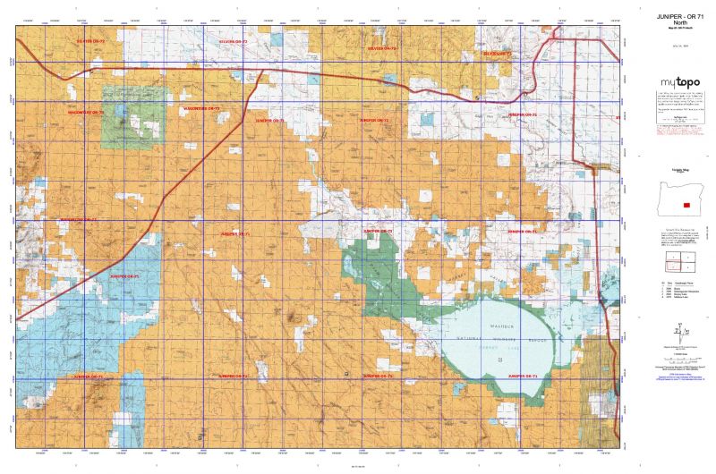 Oregon Unit 71 Topo Maps Hunting & Unit Maps - HuntersDomain