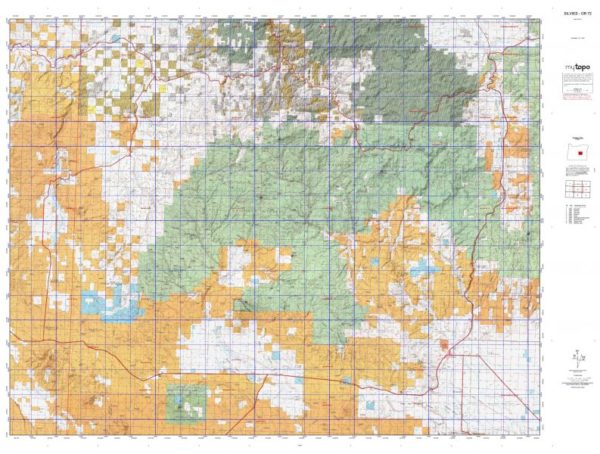 Oregon Unit 72 Topo Maps Hunting & Unit Maps - HuntersDomain