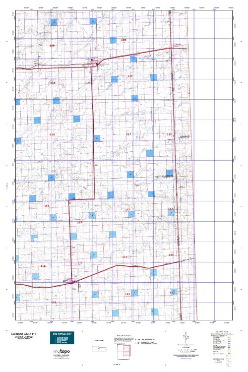 Colorado Unit 117 Topo Map 