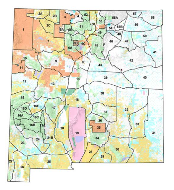 New Mexico Units Hunting Information Map