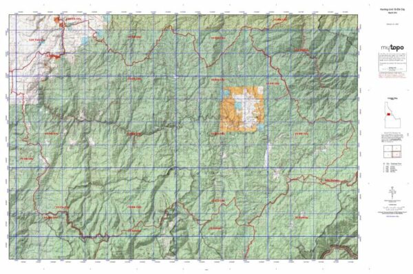 Idaho Hunting Unit 15 Elk City Topo Maps