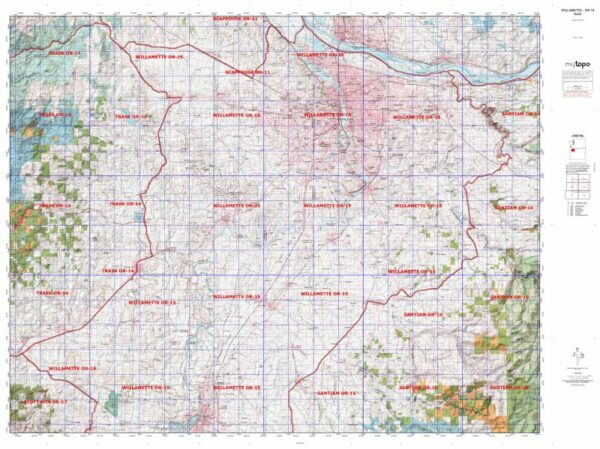 Oregon Unit 15 Topo Maps Hunting & Unit Maps 