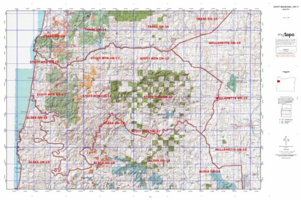 Oregon Unit 17 Topo Maps Hunting & Unit Maps