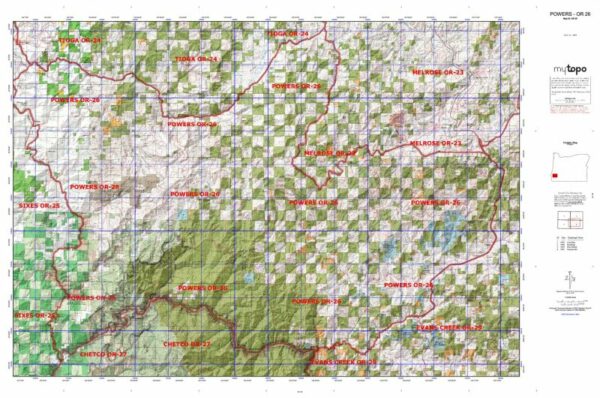 Oregon Unit 26 Topo Maps Hunting & Unit Maps 