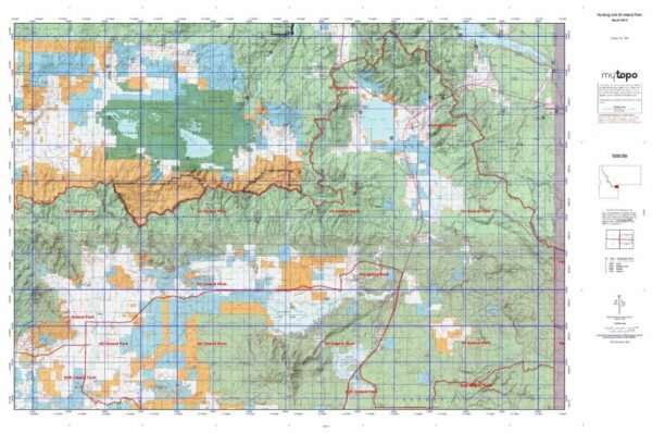 Idaho Hunting Unit 61 Island Park Topo Maps 